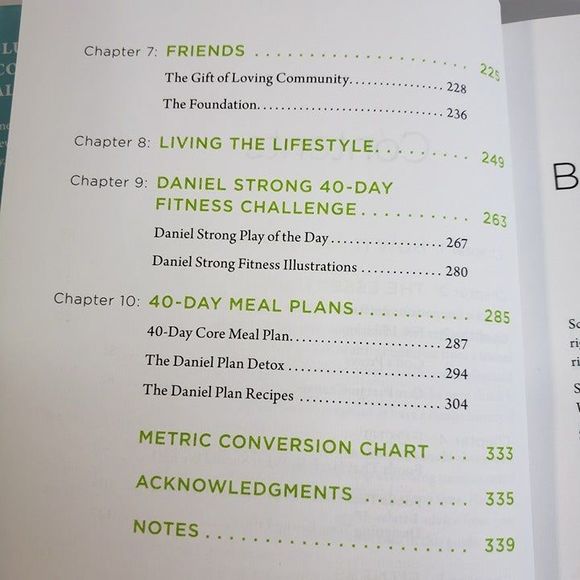 The Daniel Plan 40 Days to a Healthier Life HBDJ Book Rick Warren - Picture 7 of 9